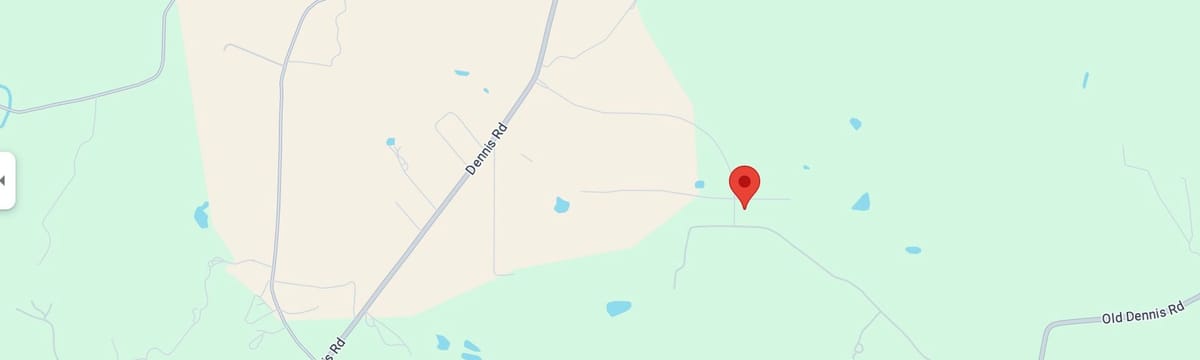 Map showing the location of 200 Dan Russell Bend in Weatherford, Texas
